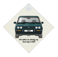 Ford Capri MkIII Capri 280 1986 Car Window Hanging Sign